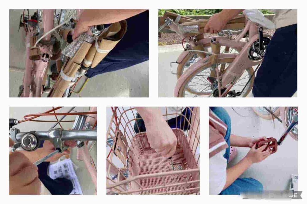 GRAPHIS(グラフィス) GR-APRICOT子供用自転車　組み立て　写真