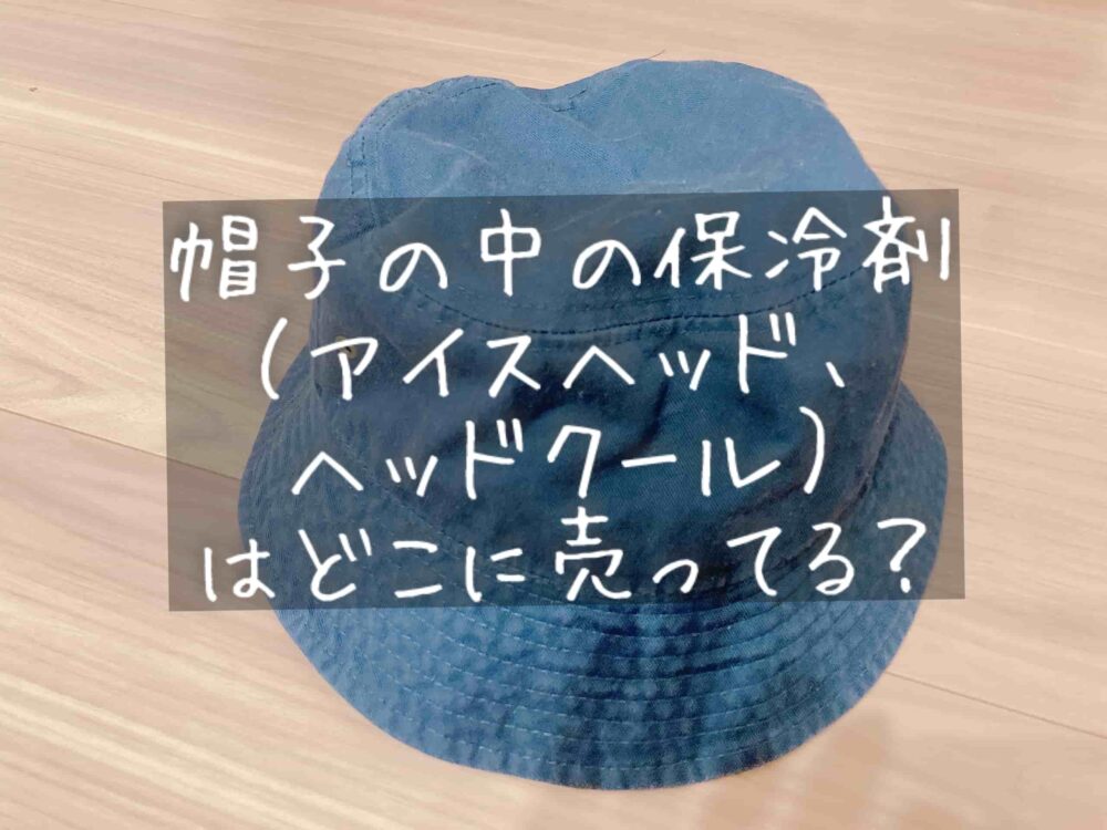 帽子の中の保冷剤　アイスヘッド　ヘッドクール　どこに売ってる　100均　ダイソー　セリア　ニトリ　スリコ 売り場 ヘッドパット