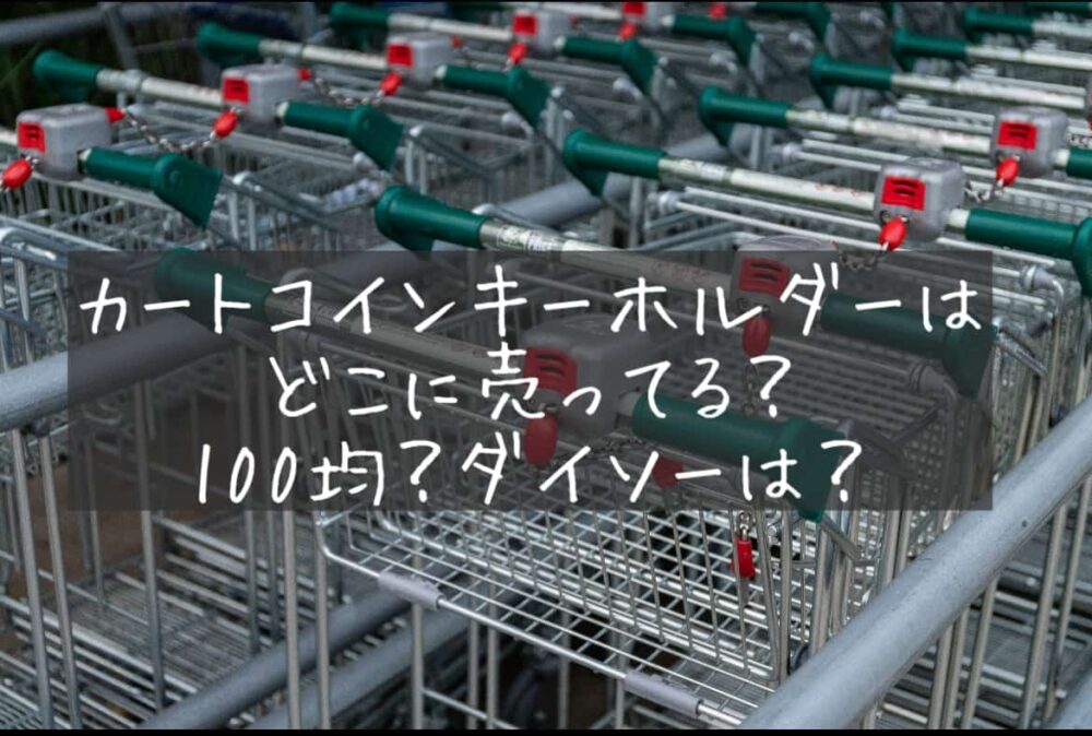 ショッピングカート用のコイン型キーホルダー（ショッピングカート用のコイン型キーホルダー）はどこに売ってる？100均　ダイソー　セリア　キャンドゥ　ドンキ　ロピア　買える販売店