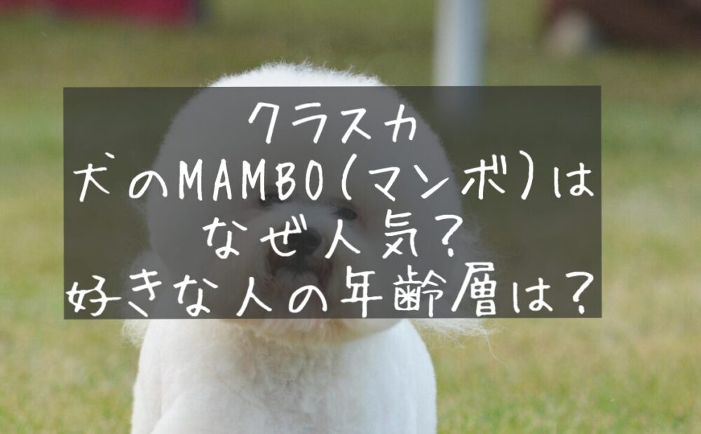 CLASKA　クラスカ 　MAMBO　マンボ　なぜ人気　塩川いづみ　年齢層