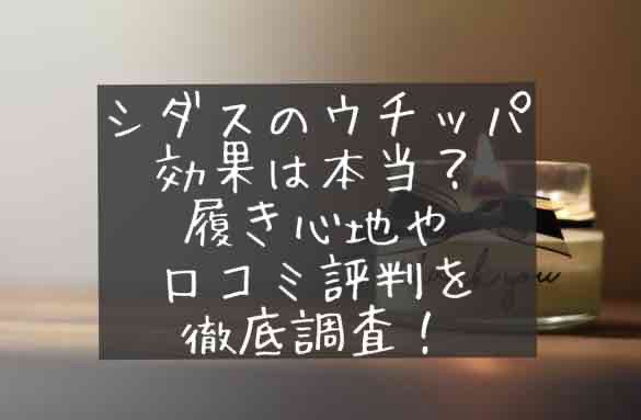 シダス　ウチッパ　効果　履き心地　口コミ　評判　レビュー