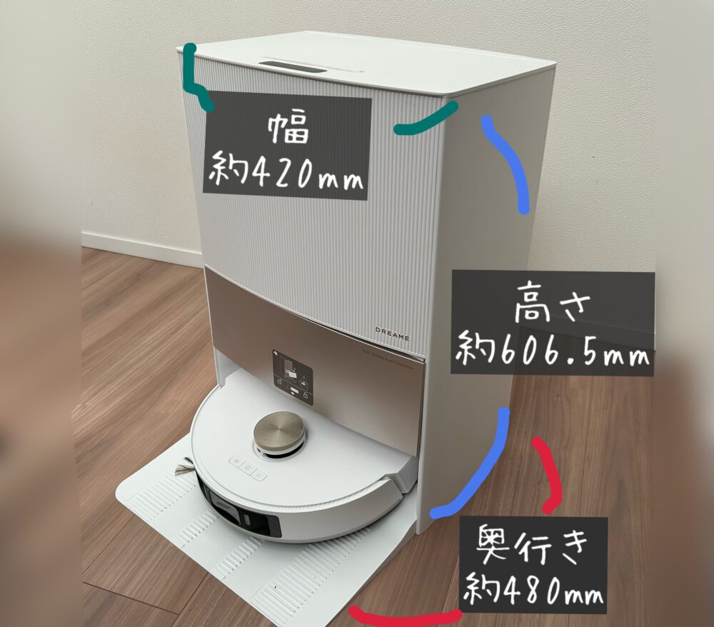 Dreame （ドリーミー）L20 Ultra Complete　サイズ　大きさ