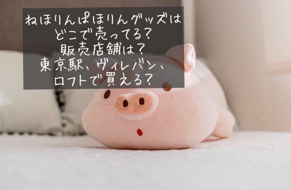 NHKねほりんぱほりんグッズはどこに売ってる？東京駅やヴィレバンは？販売店 取扱店　豚　ブタ　ぬいぐるみ　腹話術　パペット　買える場所