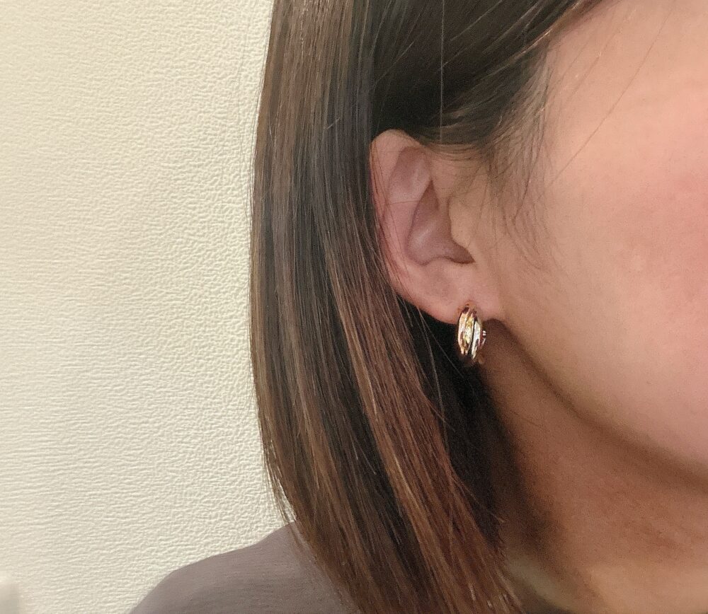 ゴールドxシルバーxピンクゴールド(ミックスカラー)ピアス CRAIFE(クライフ) レビュー 口コミ 評判