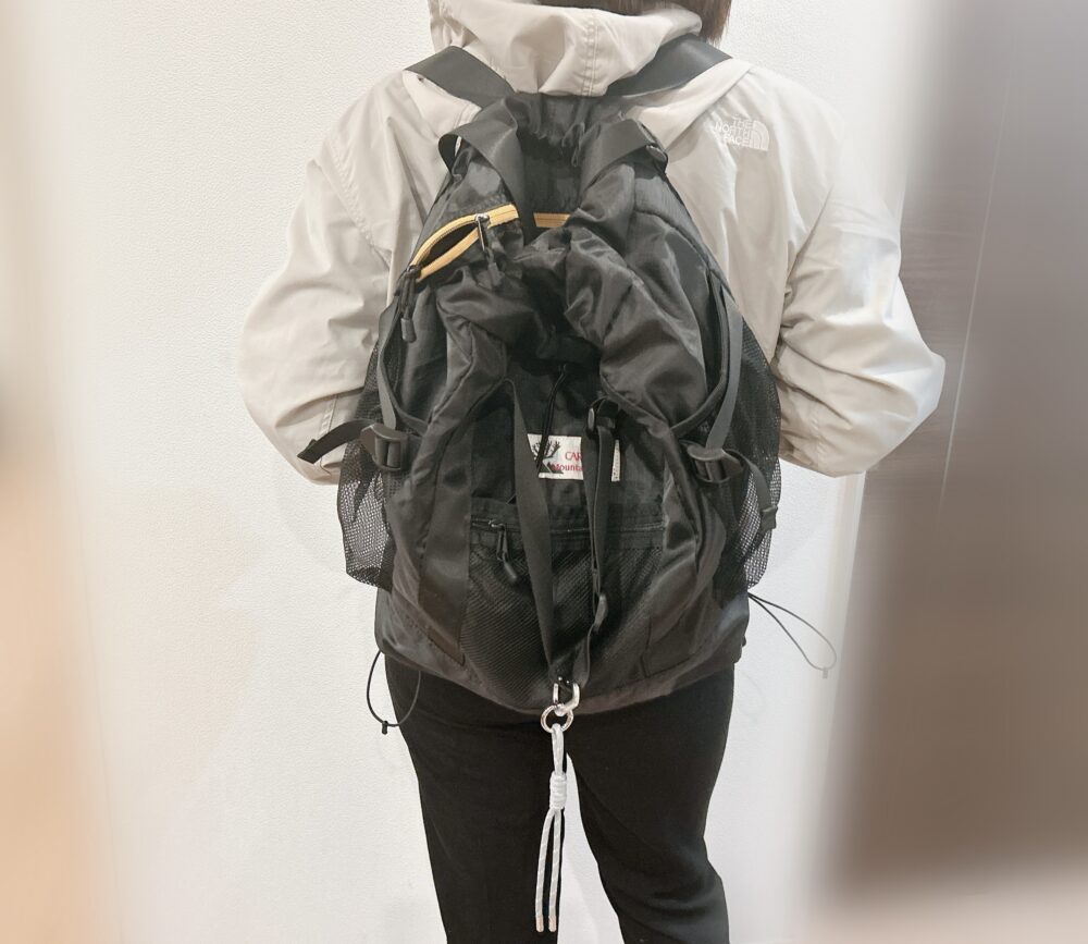 カリブーマウンテニアリング（CARIBOU MOUNTAINEERING）のナイロンリュック（バックパック）口コミ　レビュー　ブログ　サイズ感　容量