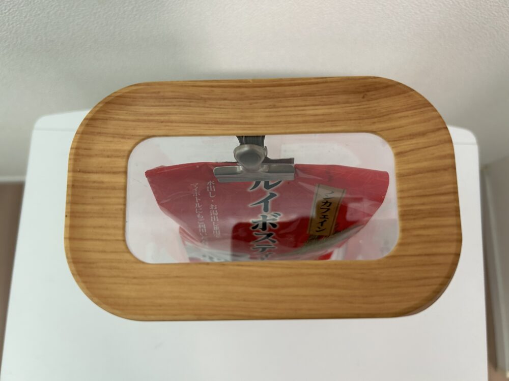 スタンダードプロダクツ（Standard Products）中身が見えるキャニスター木目調２L　麦茶パック　袋ごと　収納　保存容器　口コミ　ブログ　レビュー