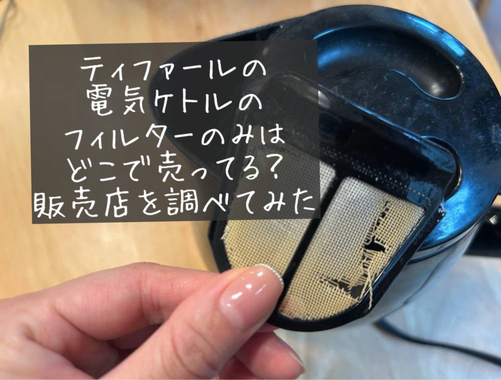 ティファール　T-fal　電気ケトル　フィルターのみ　どこで売ってる？　買える場所　販売店　取扱店　ジョーシン　ヤマダ電機　ケーズデンキ　ドンキホーテ　ヨドバシ　100均　代用品　通販
